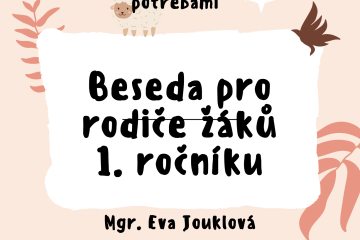 Beseda pro rodiče žáků 1. tříd