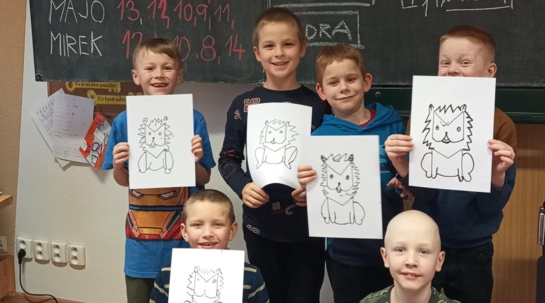 Tvoříme lva z písmena M