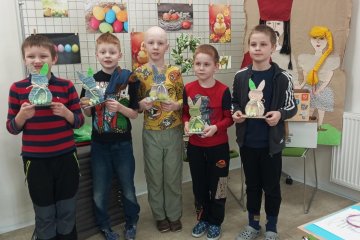 18. 3. 2025 - návštěva Muzea v Jablunkově, výroba velikonočního zajíčka