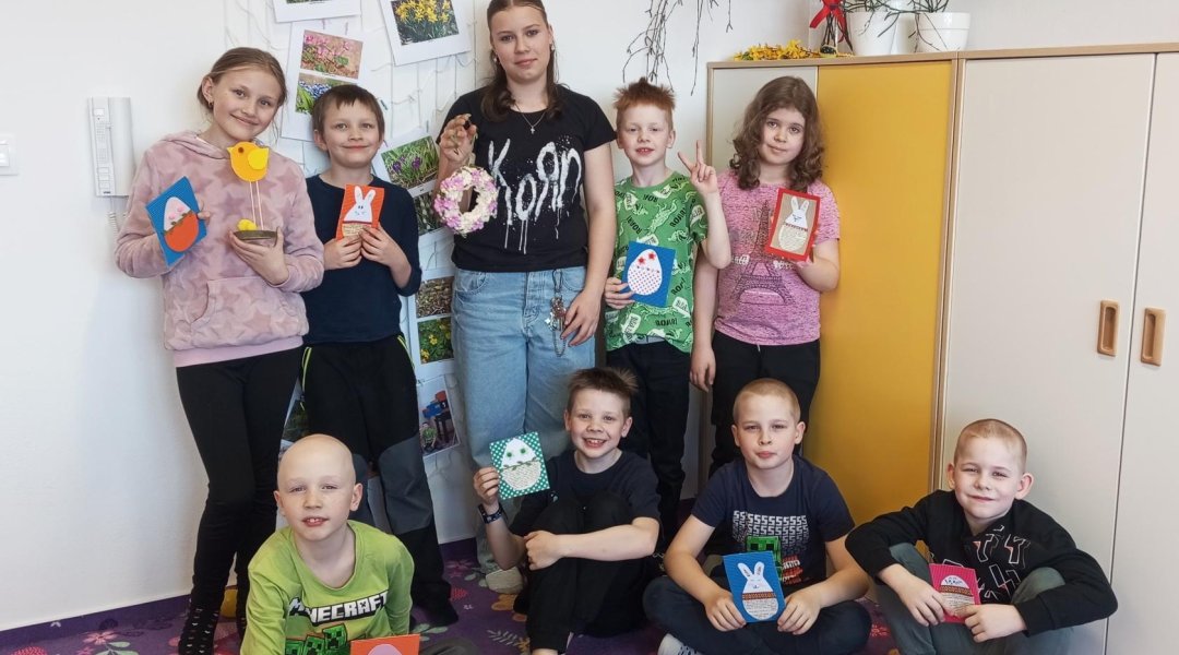 19. setkání klubu - Jarní motivy, výroba pohlednic, věnečků