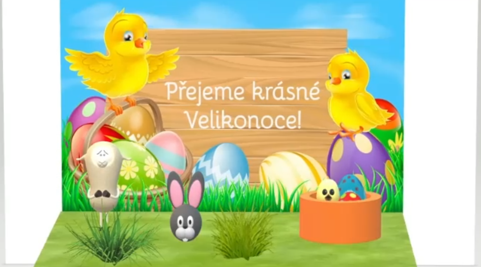 Krásné a veselé Velikonoce Vám přejí také naši žáci